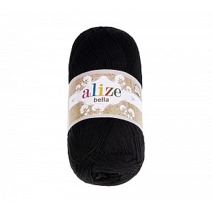 Příze BELLA - 100g / 360 m - Černá