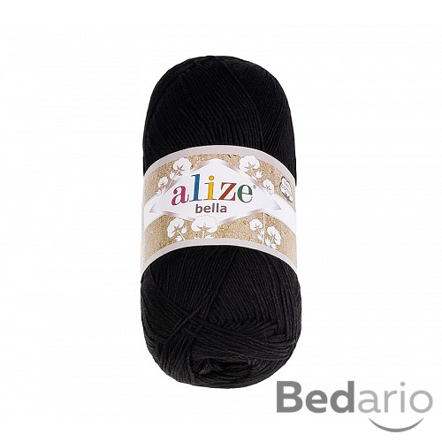 Příze BELLA - 100g / 360 m - Černá