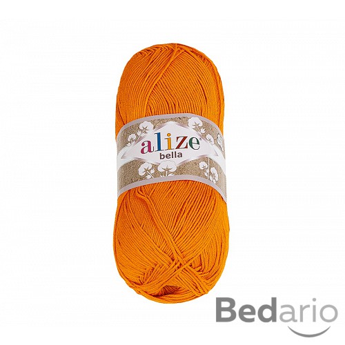 Příze BELLA - 100g / 360 m - Oranžová