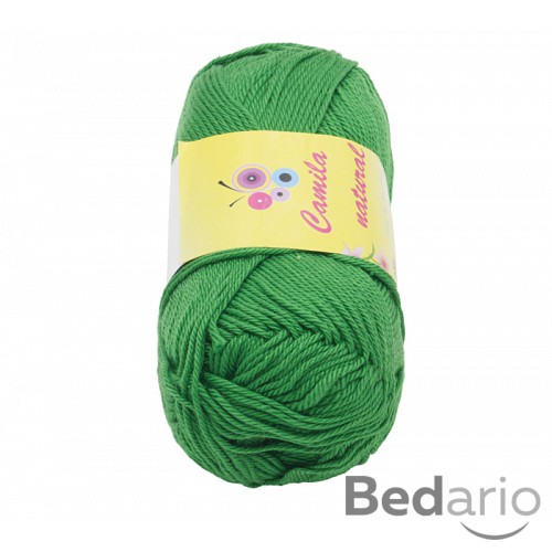 Příze CAMILA natural - 50g / 125 m - Zelená