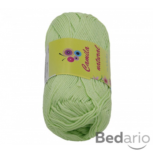 Příze CAMILA natural - 50g / 125 m - Světle zelená