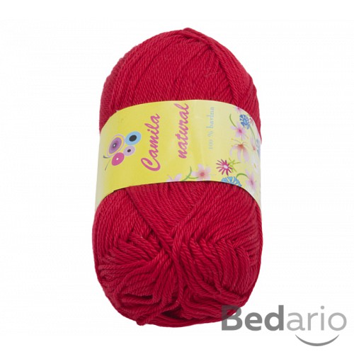 Příze CAMILA natural - 50g / 125 m - Červená