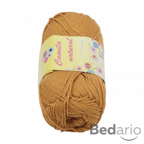 Příze CAMILA natural - 50g / 125 m - Oříšková