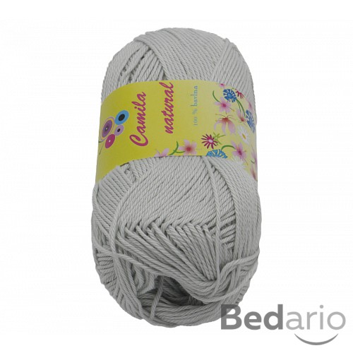 Příze CAMILA natural - 50g / 125 m - Šedá