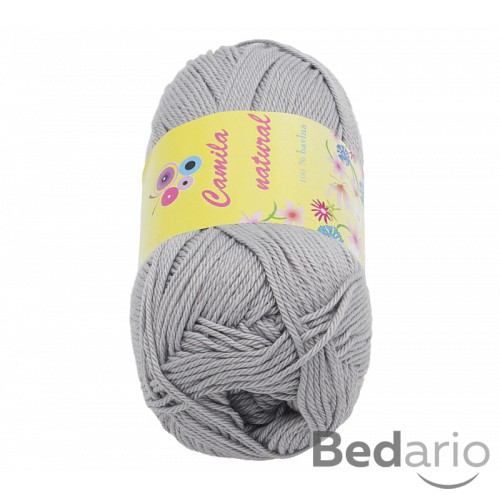 Příze CAMILA natural - 50g / 125 m - Popelavě šedá