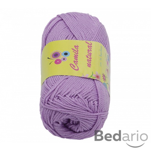 Příze CAMILA natural - 50g / 125 m - Fialová