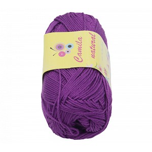 Příze CAMILA natural - 50g / 125 m - Tmavě fialová
