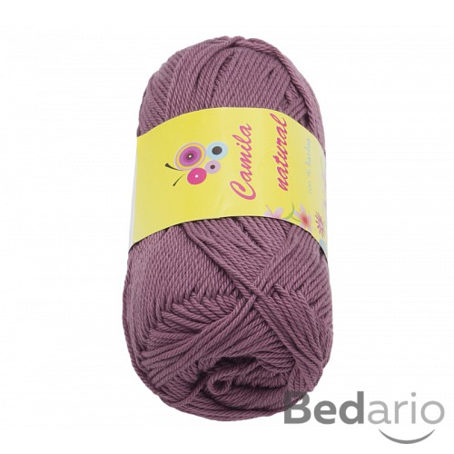 Příze CAMILA natural - 50g / 125 m - Burgundy