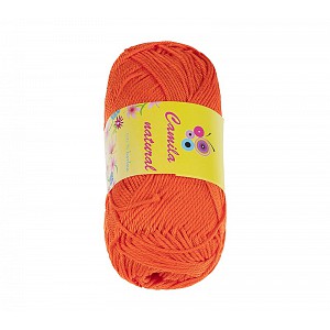Příze CAMILA natural - 50g / 125 m - Oranžová