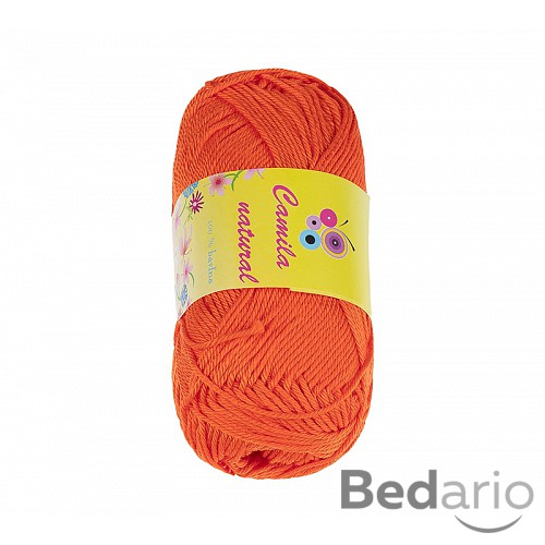 Příze CAMILA natural - 50g / 125 m - Oranžová