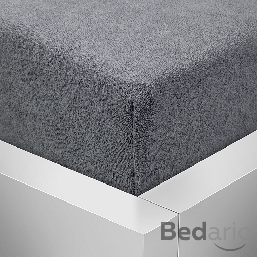 Froté prostěradlo 160x200 Premium - Tmavě šedá