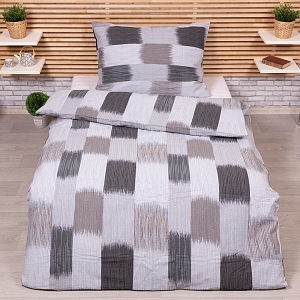 Krepové povlečení Deluxe 140x200+70x90 Tahy štětcem