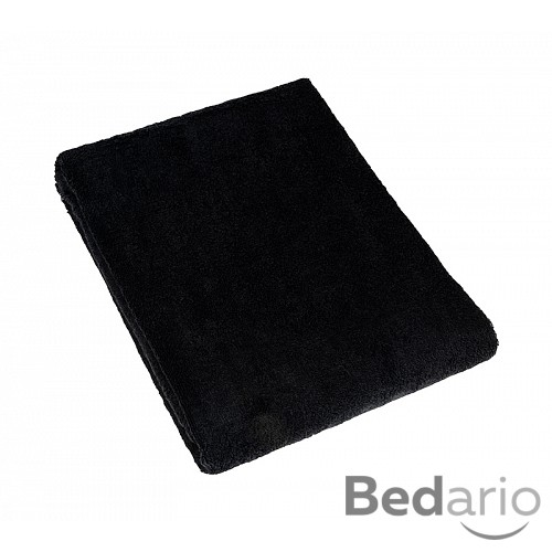 Froté plážová osuška - 100x150 Černá