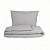 Mušelínové povlečení 200x200+70x90 Světle šedé