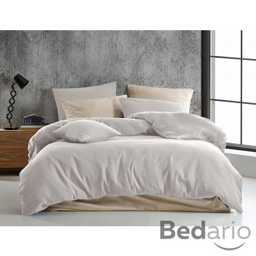 Prodloužené mušelínové povlečení 140x220+70x90 Smetanové