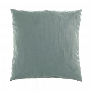 Mušelínový povlak na polštář 40x40 SVĚTLE ZELENÝ