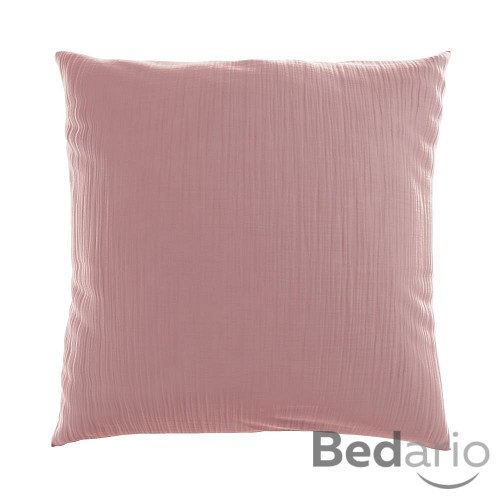 Mušelínový povlak na polštář 40x40 RŮŽOVÝ