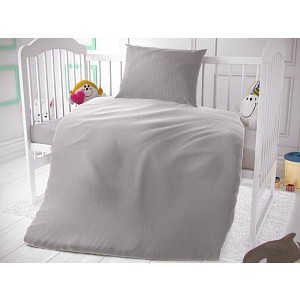 Dětské mušelínové 90x135+45x60 Světle šedé