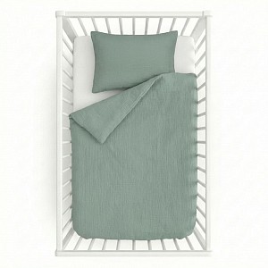 Dětské mušelínové 90x135+45x60 Světle zelené