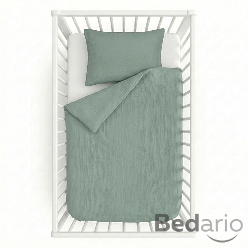 Dětské mušelínové 90x135+45x60 Světle zelené