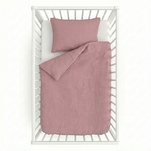 Dětské mušelínové 90x135+45x60 Růžové