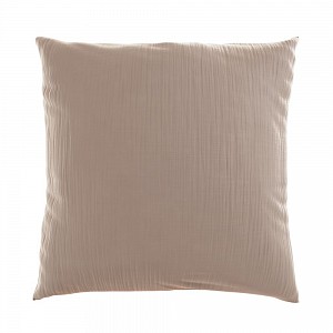Mušelínový povlak na polštář 40x40 BÉŽOVÝ
