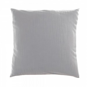 Mušelínový povlak na polštář 40x40 SVĚTLE ŠEDÝ