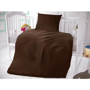 Dětské mušelínové 90x135+45x60 Tmavě hnědé