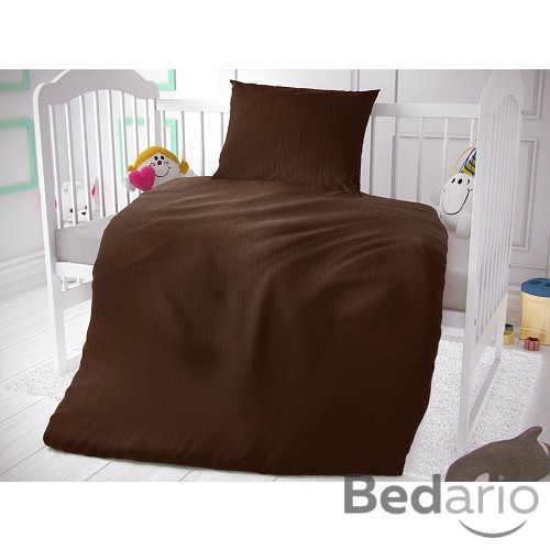 Dětské mušelínové 90x135+45x60 Tmavě hnědé