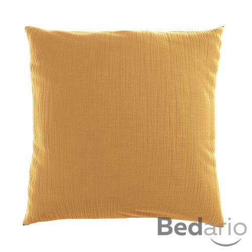 Mušelínový povlak na polštář 70x90 ŽLUTÝ