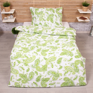 Prodloužené krepové povlečení 140x220+70x90 Jarní ornament