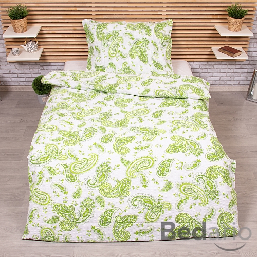 Prodloužené krepové povlečení 140x220+70x90 Jarní ornament