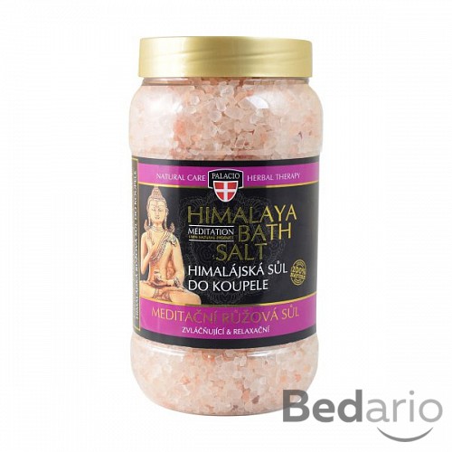 PALACIO Himalájská meditační koupelová sůl, růžová, 1200 g