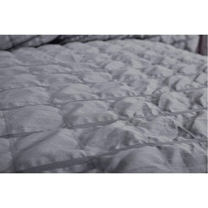 Krepové povlečení NAOMI 140x200+70x90 Stříbrná