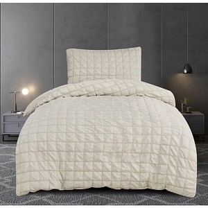 Krepové povlečení NAOMI 140x200+70x90 Krémová