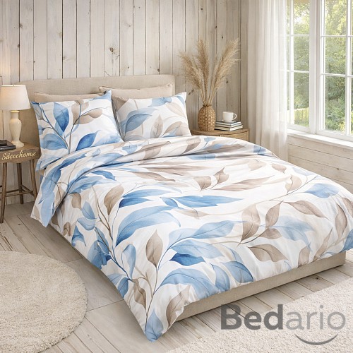 Saténové povlečení DeLuxe 140x220+70x90 Podzim