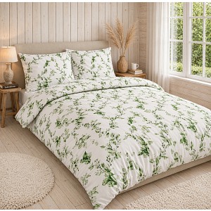 Bavlněné povlečení Deluxe 140x200+70x90 Eukalyptus