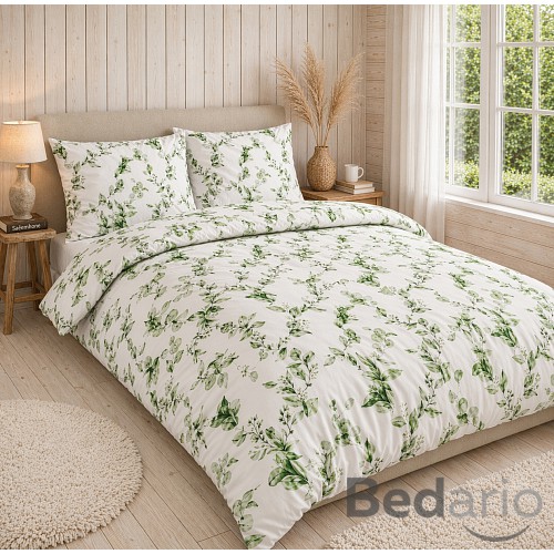 Bavlněné povlečení Deluxe 140x200+70x90 Eukalyptus