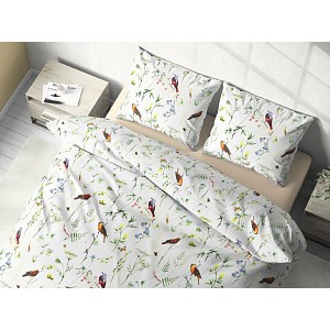 Bavlněné povlečení Deluxe 140x200+70x90 Příroda
