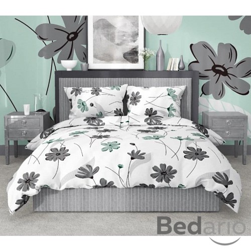 Bavlněné povlečení Deluxe 140x200+70x90 Kvítí
