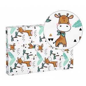 Prostěradlo jersey s elastanem 60x120 Žirafa