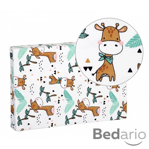 Prostěradlo jersey s elastanem 60x120 Žirafa