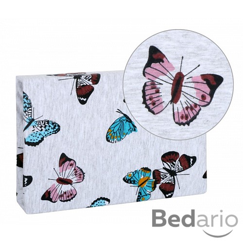 Prostěradlo jersey s elastanem 60x120 Motýlek