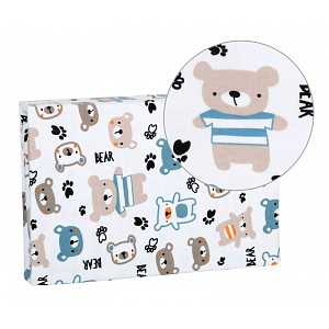 Prostěradlo jersey s elastanem 60x120 Medvídek