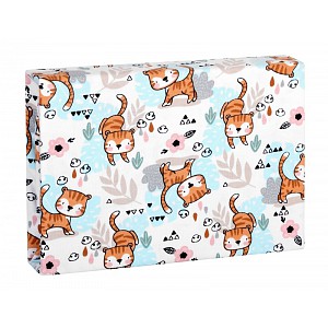 Prostěradlo jersey s elastanem 60x120 Kočka