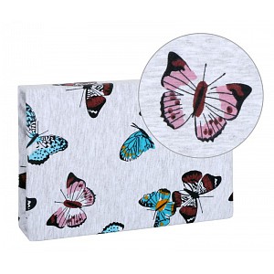 Prostěradlo jersey s elastanem 70x140 Motýlek