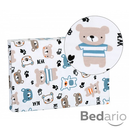 Prostěradlo jersey s elastanem 70x140 Medvídek