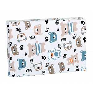 Prostěradlo jersey s elastanem 70x140 Medvídek