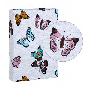 Prostěradlo jersey s elastanem 90x200 Žirafa