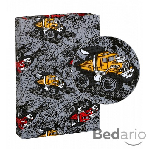 Prostěradlo jersey s elastanem 90x200 Auto